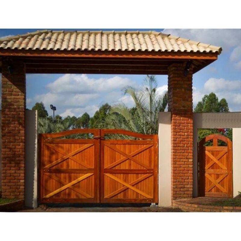 Onde Comprar Portão de Madeira Maciça Manaus - Portão de Madeira para Garagem