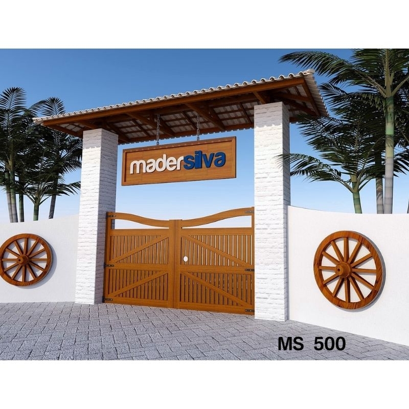 Portão de Madeira para Fazenda Orçar Florianópolis - Portão de Madeira Garagem
