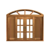 janela de madeira arredondada São Luís