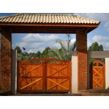 onde comprar portão de madeira maciça Manaus