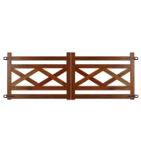 portão de madeira duas bandas Cuiabá