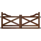 portão de madeira duplo Cuiabá