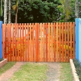 portão de madeira garagem valor Recife